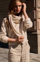 Load image into Gallery viewer, YaYa Knitted V Neck with Colourblock