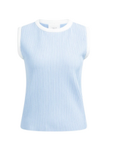 Load image into Gallery viewer, Yaya Blue Rib Vest