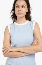 Load image into Gallery viewer, Yaya Blue Rib Vest