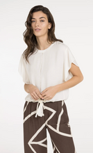 Load image into Gallery viewer, Yaya Flowy Top in Ivory White