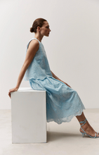 Load image into Gallery viewer, More & More Blue Embroidered Blouse