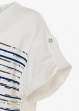 Load image into Gallery viewer, More & More Navy Stripe Tee