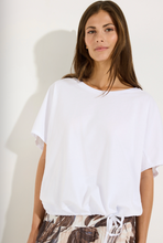 Load image into Gallery viewer, More & More White Drawstring Top