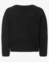 Load image into Gallery viewer, More & More Sweatshirt with Pearls 3/4 sleeve Black