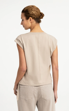 Load image into Gallery viewer, Yaya Sleeveless Top with Side Ties Cashmere Grey