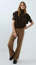 Load image into Gallery viewer, Yaya Straight Leg Trouser Otter Brown