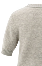 Load image into Gallery viewer, Knitted short sleeve sweater with double rib details