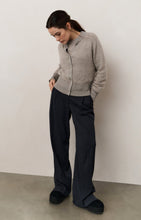 Load image into Gallery viewer, Long sleeve cardigan with double rib details - Type: lookbook