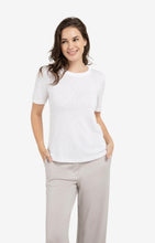 Load image into Gallery viewer, Melange T-shirt with contrasting ribbed trim - Type: lookbook