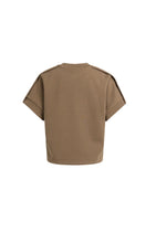 Load image into Gallery viewer, Sleeveless sweatshirt with pleated shoulder detail
