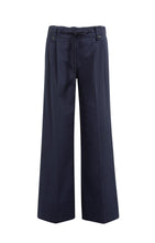 Load image into Gallery viewer, Trousers with pleats, wide legs and drawcord at the waist - Type: product