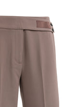 Load image into Gallery viewer, Woven trousers with asymmetrical waistband and straight fit