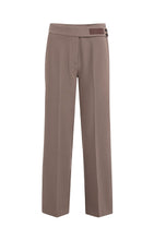 Load image into Gallery viewer, Woven trousers with asymmetrical waistband and straight fit - Type: product
