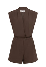 Load image into Gallery viewer, Yaya Chocolate Playsuit
