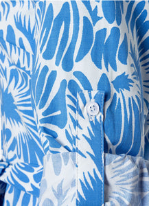 More and More Blue Print Dress
