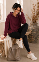 Load image into Gallery viewer, Nora Hoodie in Purple/Burgandy
