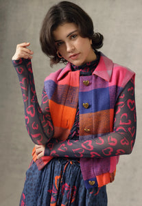 Emily Lovelock Kim Gilet Crimson