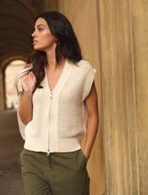 Load image into Gallery viewer, Yaya Sleeveless Mesh Cardi
