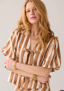 Selena Top Stripe Tencel