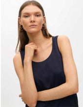 Load image into Gallery viewer, Maggie Navy Silky Top
