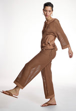 Load image into Gallery viewer, Allegra Tan Mesh Trousers
