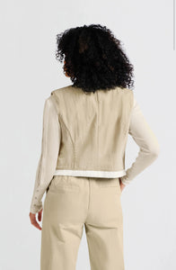 Yasmine Sleevless Cotton Jacket