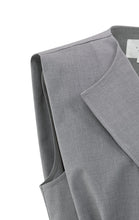 Load image into Gallery viewer, Yasmine Grey Sleeveless Jacket
