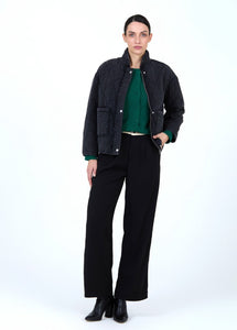 Skatie Denim Quilted Jacket