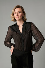 Load image into Gallery viewer, Fee G Elise Velvet &amp; Satin Blouse
