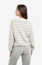 Load image into Gallery viewer, YaYa Rib Stripe Knit drawstring hem
