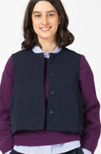 Load image into Gallery viewer, Mary Navy/Plum Waistcoat
