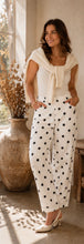 Load image into Gallery viewer, Lara Polka Barrel Jean in White
