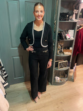Load image into Gallery viewer, Holly Black Tweed Trouser
