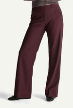 Load image into Gallery viewer, Para Mi Mira Twill Trouser in Burgundy Red
