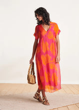Load image into Gallery viewer, Faye Printed Orange Dress

