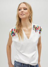 Load image into Gallery viewer, Maggie Sequin White Top
