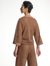 Load image into Gallery viewer, Allegra Tan Mesh Top
