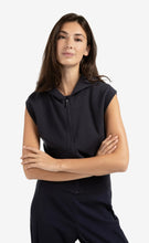 Load image into Gallery viewer, Yasmine Inkwell Sleeveless Hoodie
