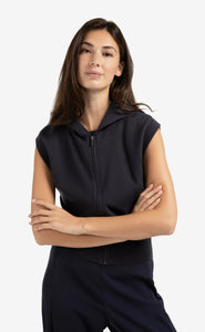 Yasmine Inkwell Sleeveless Hoodie