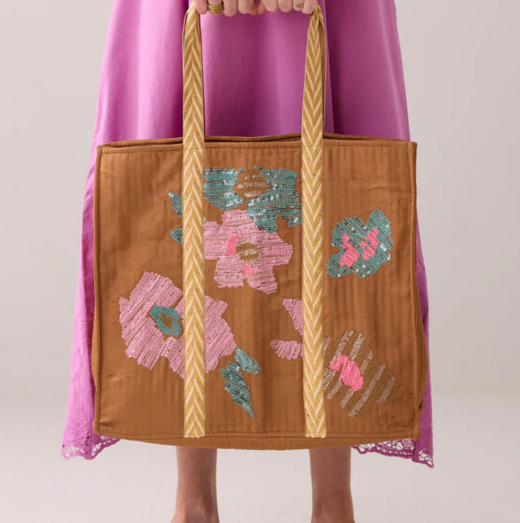 Selena Satin Embroidered Bag