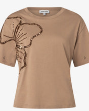Load image into Gallery viewer, More &amp; More Mocha Flower Tee

