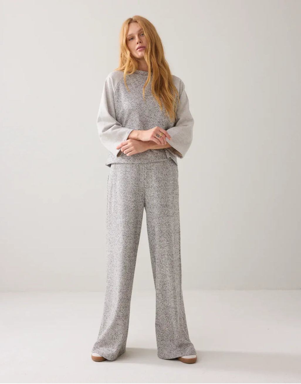Summum Herringbone Trousers