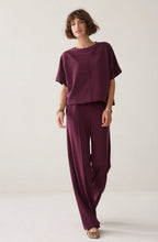 Load image into Gallery viewer, Summum Boxy Scuba Top Deep Burgundy
