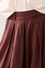 Load image into Gallery viewer, Summum Brown Wide Leg Culotte
