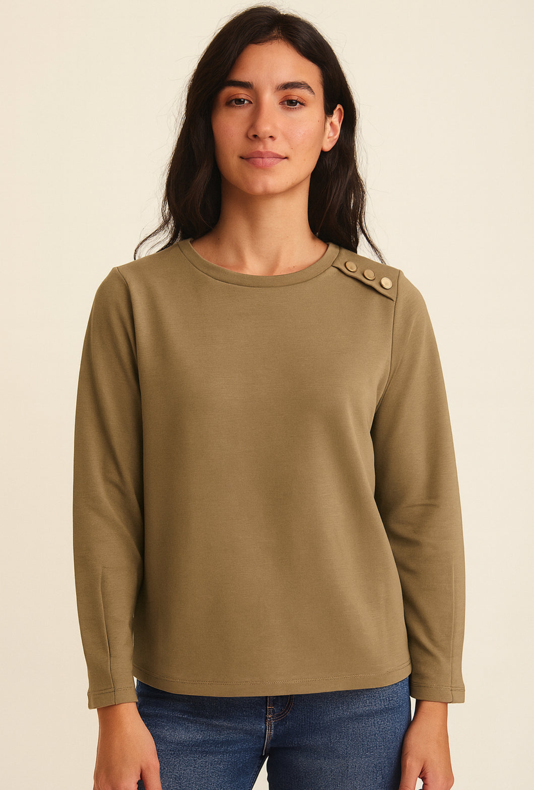 More and More Olive Sweater
