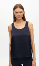 Load image into Gallery viewer, Maggie Navy Silky Top
