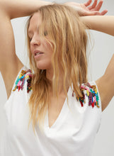 Load image into Gallery viewer, Maggie Sequin White Top

