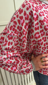 Chloe Pink / Red Sweatshirt