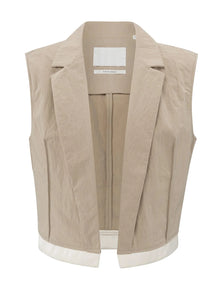 Yasmine Sleevless Cotton Jacket