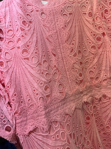 Mary Soft Pink Lace Dress